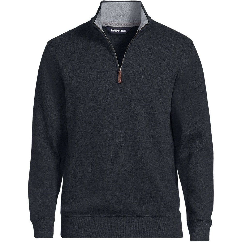 Lands End Bedford Rib Quarter Zip Sweater - Picture 2 of 6